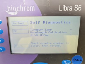 Thumbnail image of Biochrom Model Type Libra S6 Spectrophotometer Lab