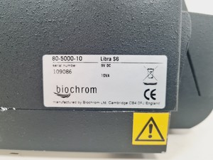 Thumbnail image of Biochrom Libra Model No. S6 Spectrophotometer Lab