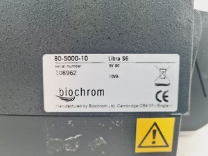 Thumbnail image of Biochrom Model Libra S6 Lab Spectrophotometer