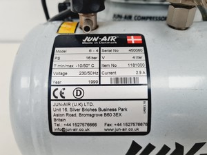 Thumbnail image of Jun-Air Model 6/6-4 Quiet Running Compressor Lab 