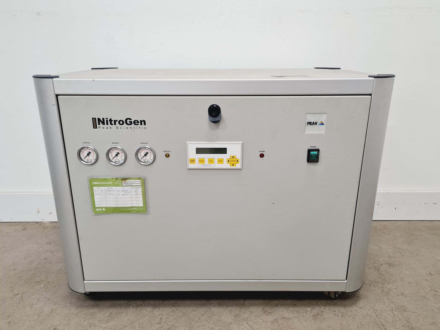 Image of Peak Scientific Nitrogen Gas Generator N300DR Lab