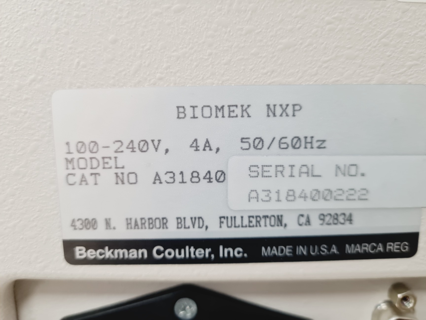 Image of Beckman Coulter BioMek NXp Laboratory Automation System Lab