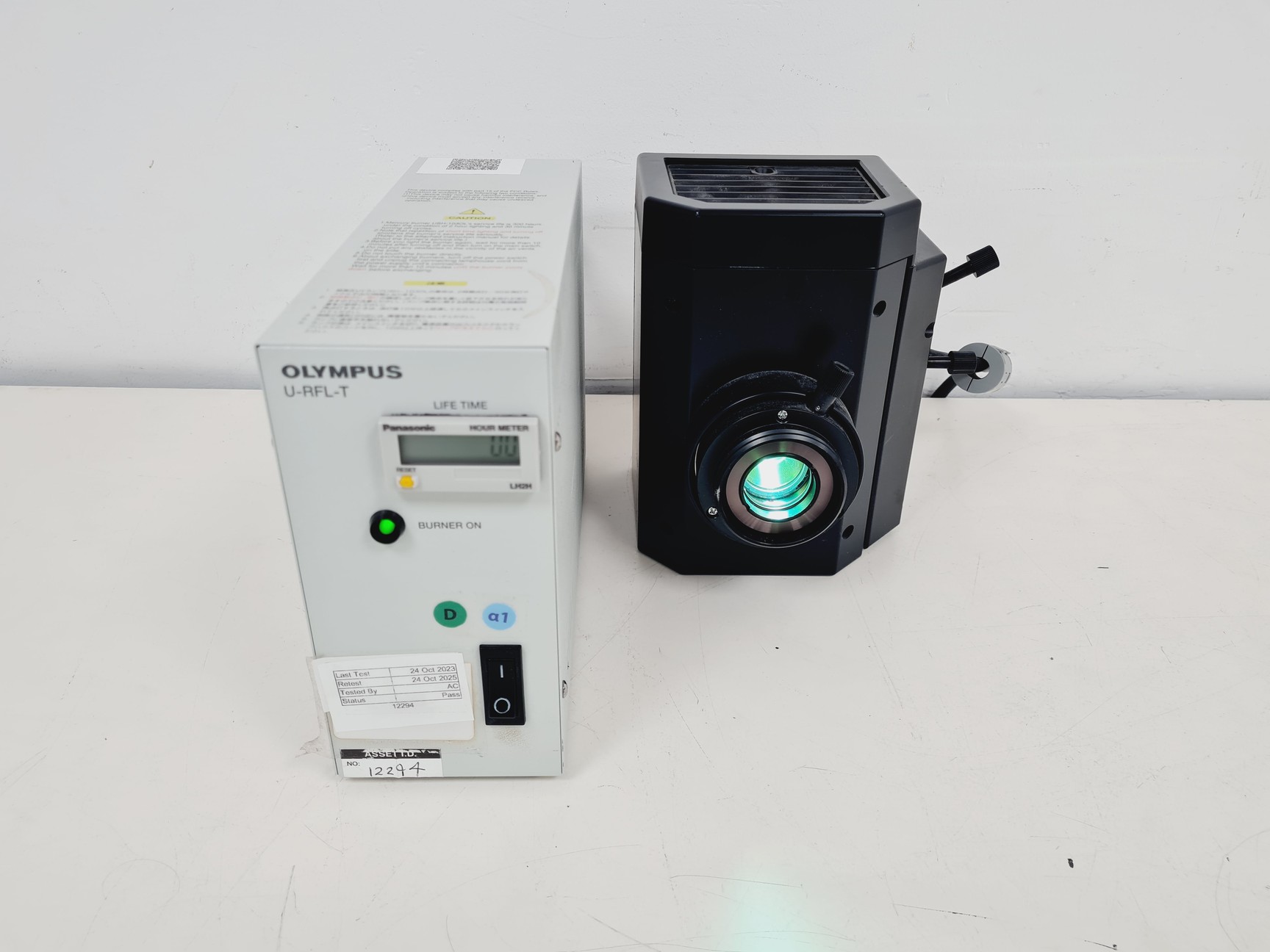 Image of Olympus U-RFL-T  Microscope Power Supply + U-LH100HG Lamp