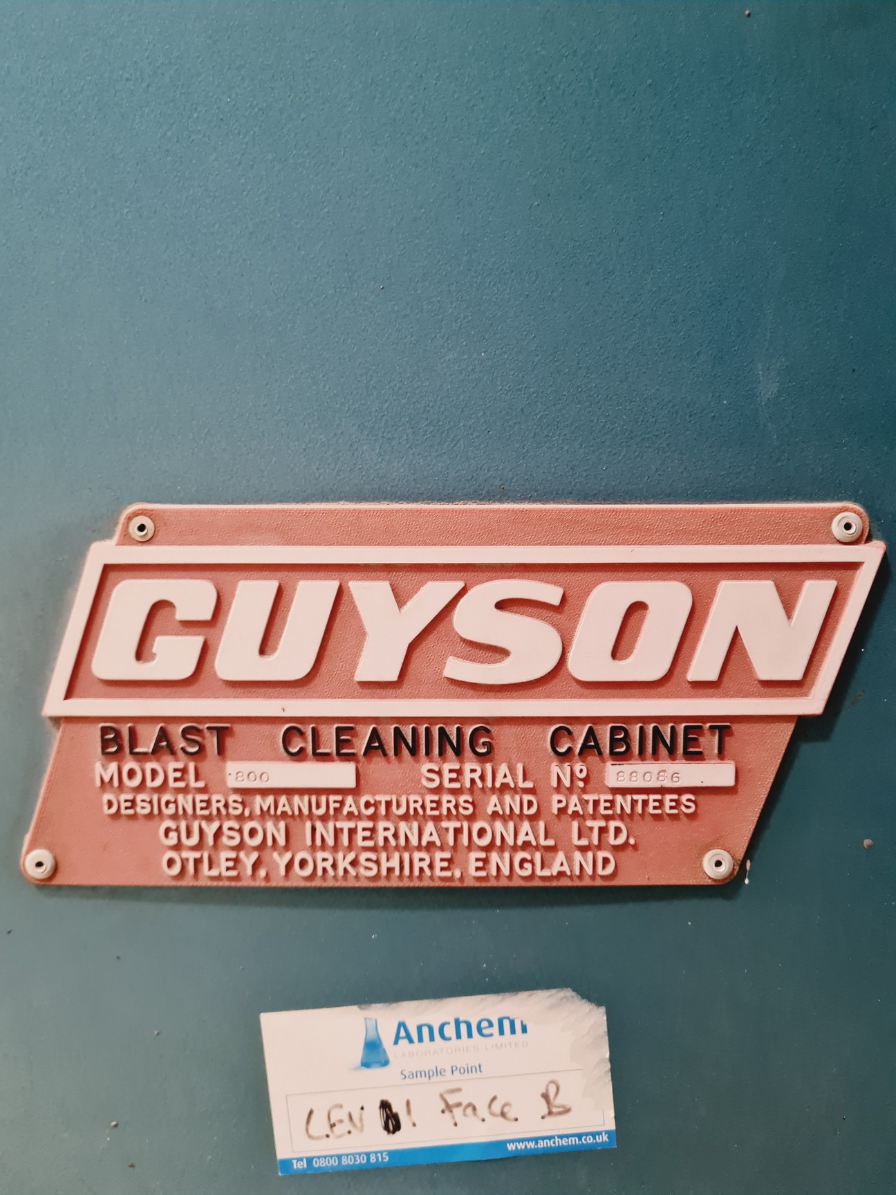 Image of GuySon Sandblaster Model- 800 GloveBox And Filter Spares/Repairs