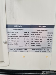 Thumbnail image of Sanyo MDF-U53V -86ºC Ultra Low Temperature Freezer Lab