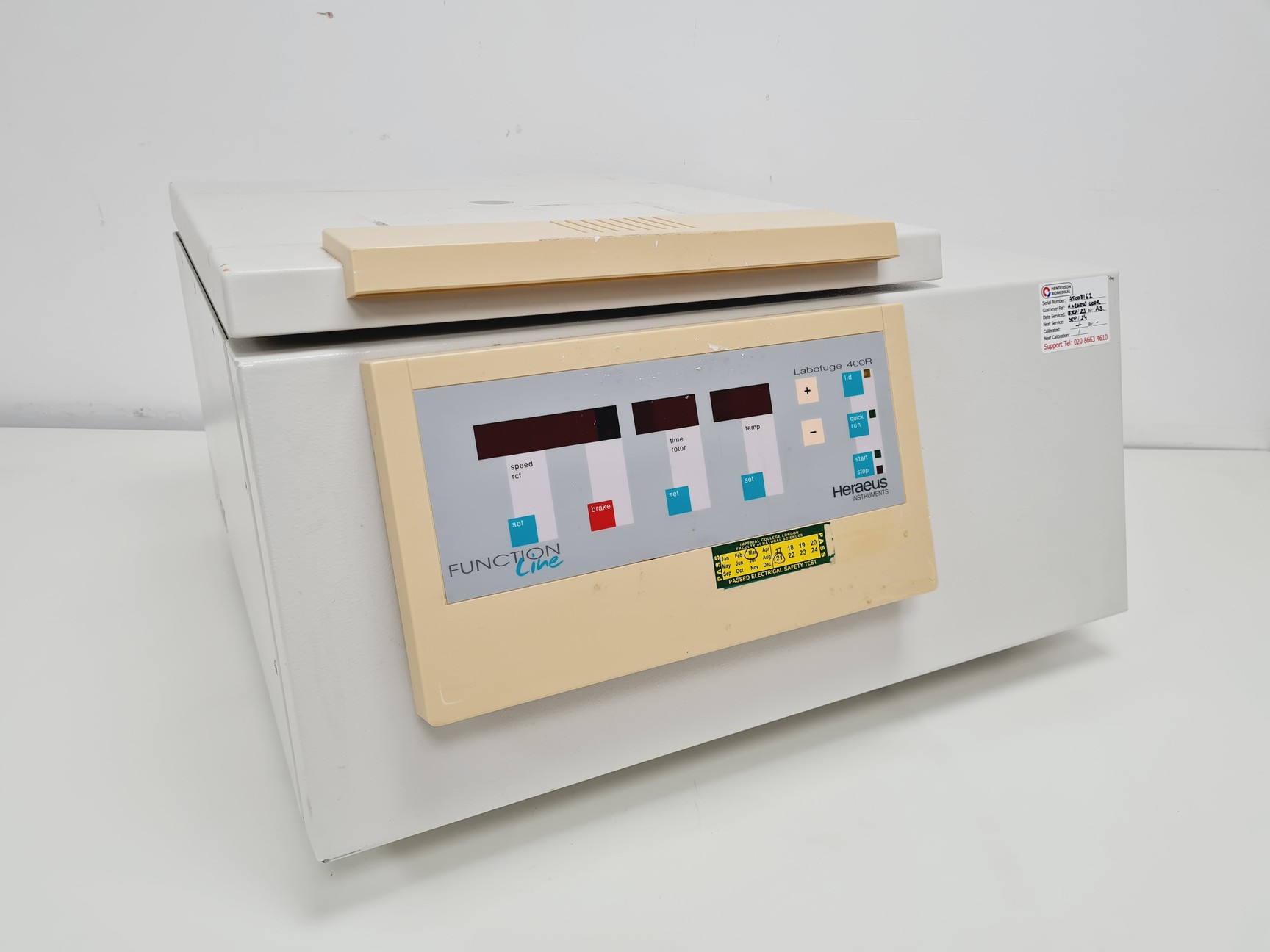 Image of Heraeus Labofuge 400R Refrigerated Centrifuge With Swing Rotor Lab