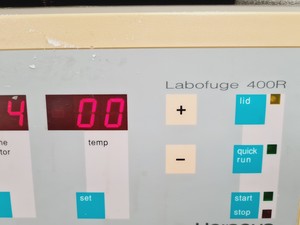 Thumbnail image of Heraeus Labofuge 400R Refrigerated Centrifuge With Swing Rotor Lab