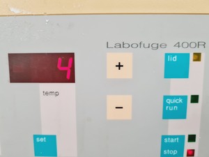 Thumbnail image of Heraeus Labofuge 400R Refrigerated Centrifuge With Swing Rotor Lab