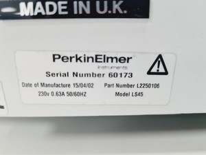 Thumbnail image of Perkin Elmer LS 45 Quartz Cell Fluorometer & Software Lab Spares/Repairs