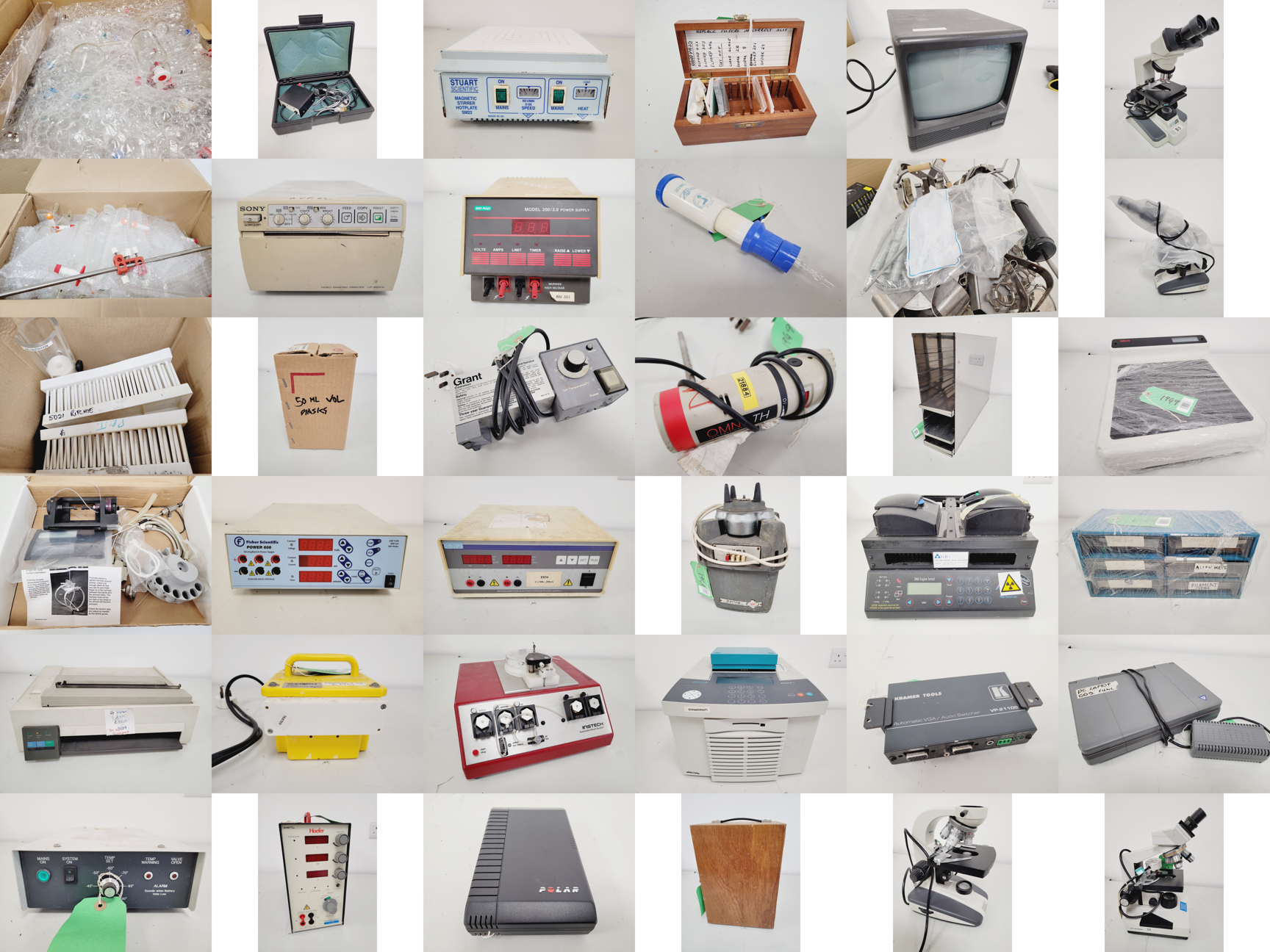 Image of Job Lot of Mixed Benchtop Lab Equipment - Hoefer, Fisher, Grant, Fisher, Hybaid