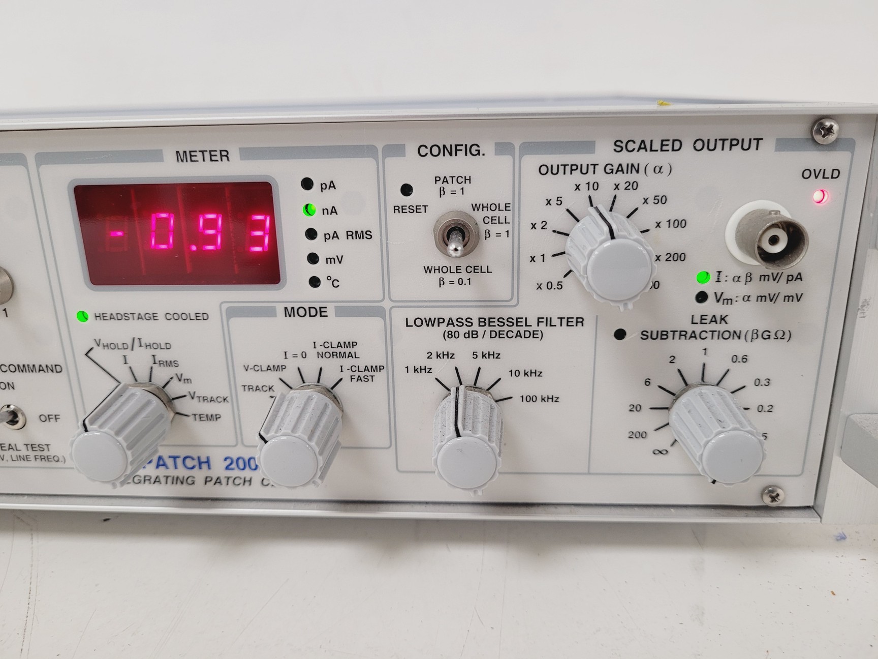 Axonpatch Axon Instruments Axopatch Model 200B Integrating Patch Clamp Lab