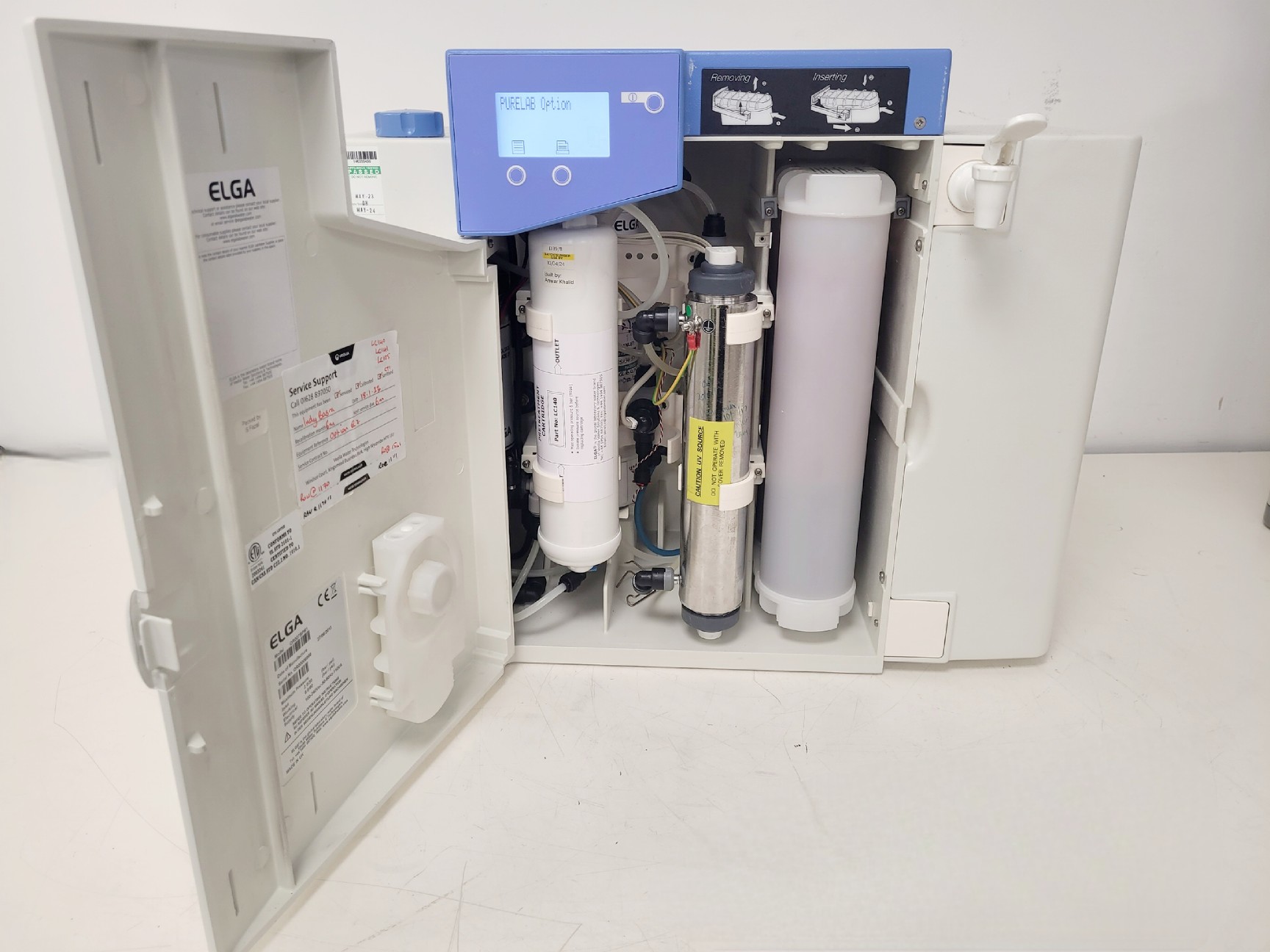 Image of Elga PureLab Option with Elga USF 75L Model OR007BPM1 Reservoir Lab