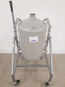 Thumbnail image of StateBourne CryoLab 35 Liquid Nitrogen Cryogenic Storage Dewar With Stand 