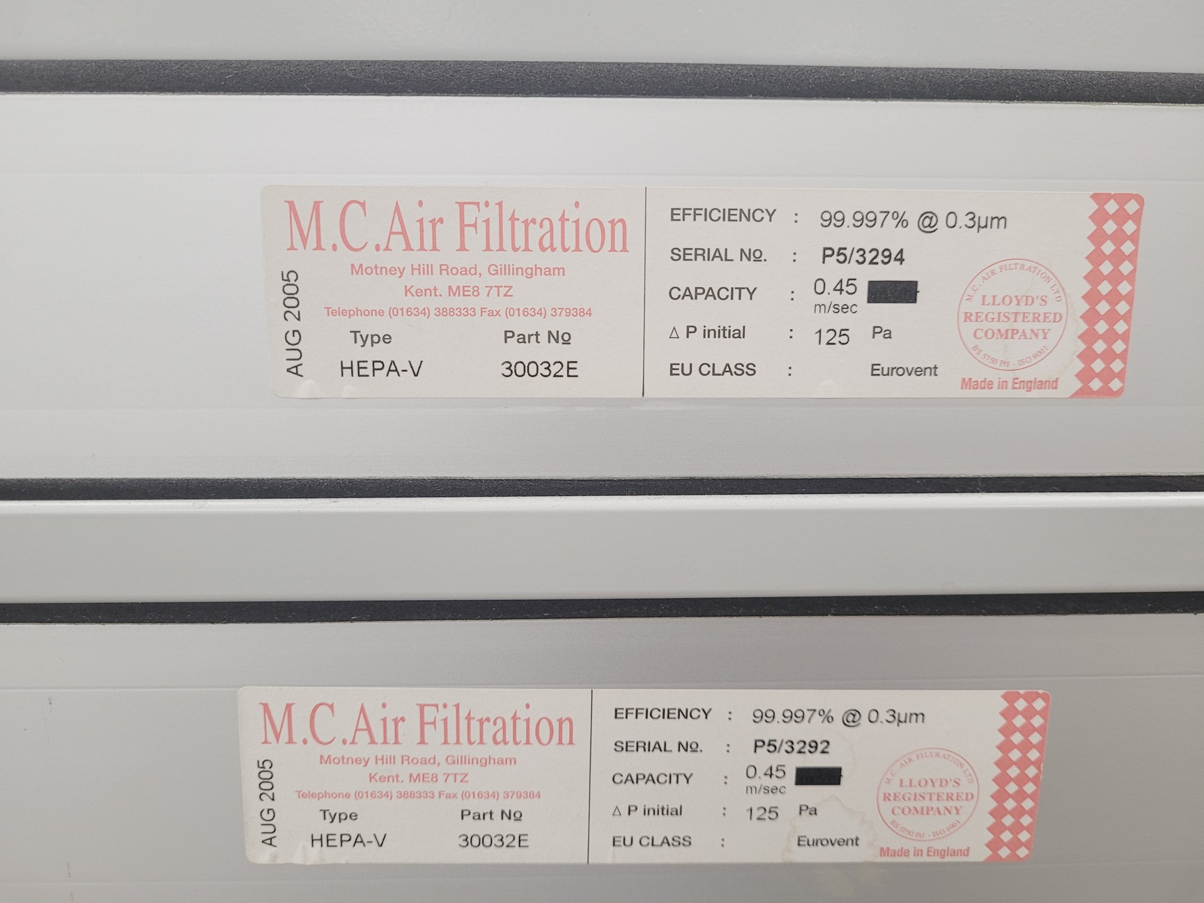 Image of Walker Safety Cabinets Generation 3 Class 2 Recirculating 1500mm Spares/Repairs