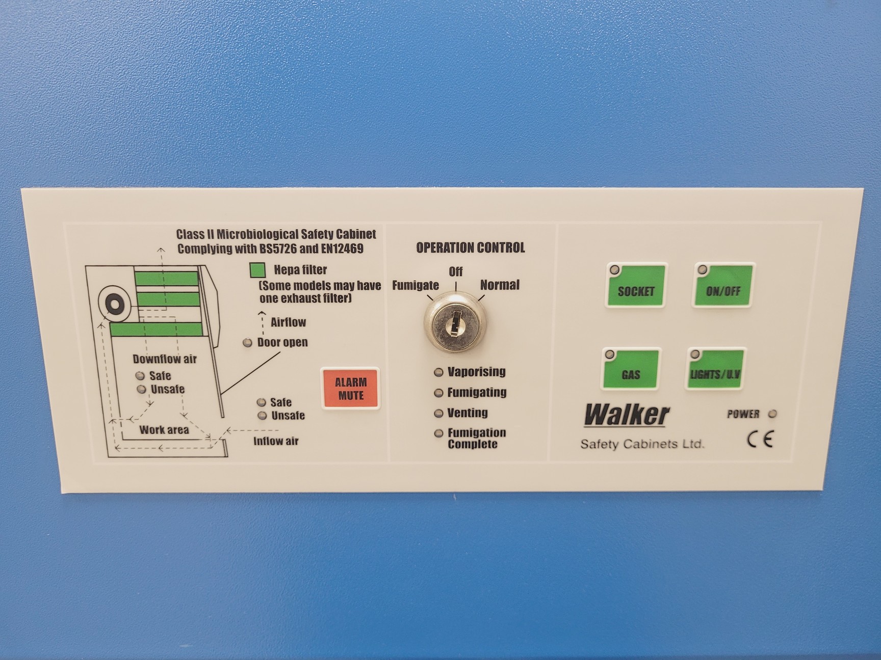Image of Walker Safety Cabinets Generation 3 Class 2 Recirculating 1500mm Spares/Repairs