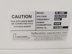 Thumbnail image of LabCaire TC 1200 Class II Safety Cabinet Lab