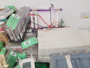 Thumbnail image of Large Lot of Electrophoresis Tanks, Lids & Combs - Bio-Rad, Fisher Lab Job Lot