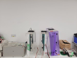 Thumbnail image of Large Lot of Electrophoresis Tanks, Lids & Combs - Bio-Rad, Fisher Lab Job Lot