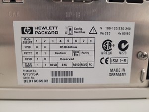 Thumbnail image of Agilent / HP 1100 Series System with LC/MSD SL G1956B Mass Spectrometer Lab