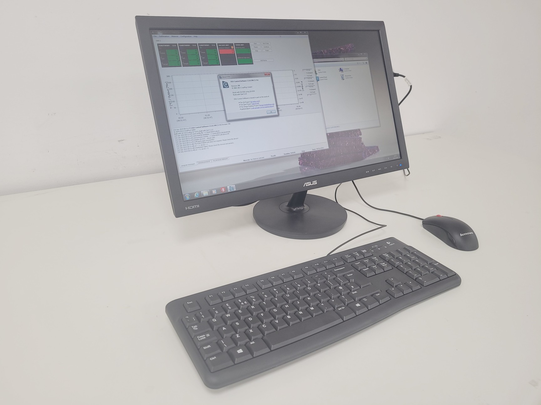 Image of Pfeiffer Sublimination System TCU 330, DCU Vacuum, MVP 070-3C w/ PC & Software