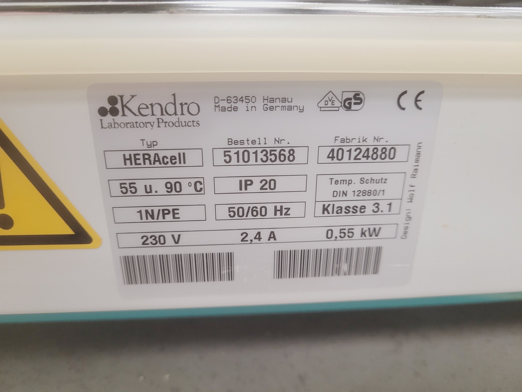 Image of Kendro HeraCell 150 Heraeus Incubator Lab