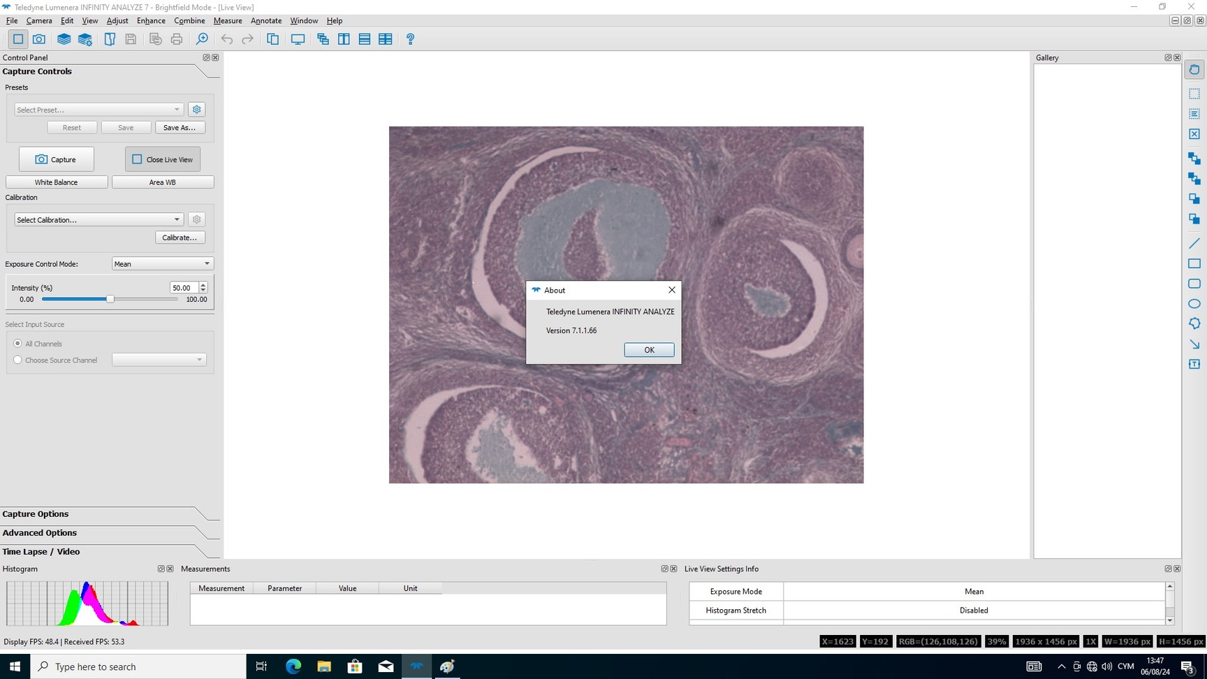 Image of Nikon Eclipse NI-U Microscope System with Infinity 3 Camera Lab