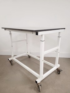 Image of Grey Laboratory Trespa Table On Wheels 75x100x90cm LWH Lab