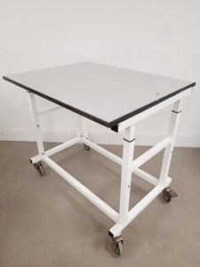 Thumbnail image of Grey Laboratory Trespa Table On Wheels 75x100x90cm LWH Lab