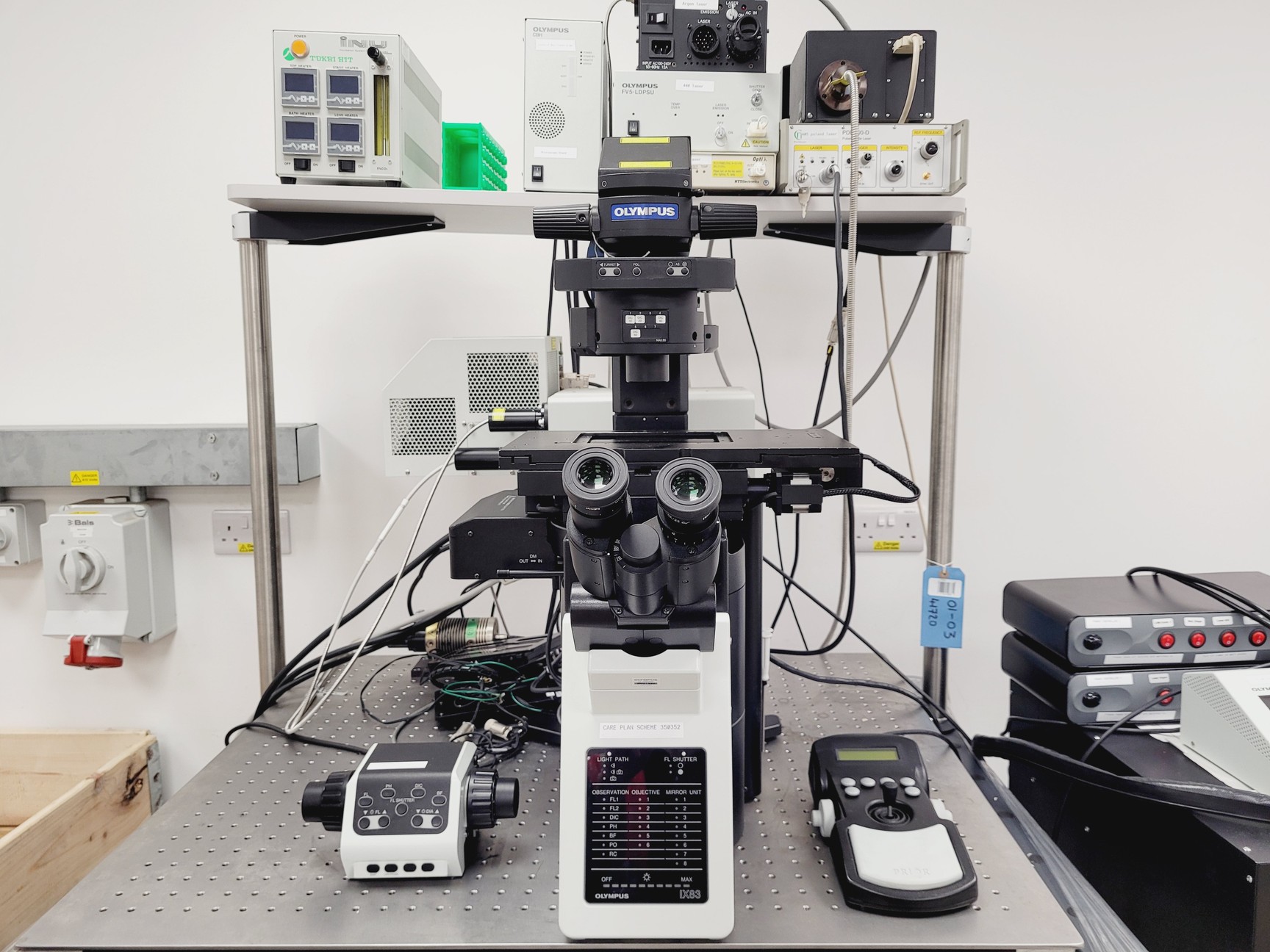 Image of Olympus Fluoview FV1200 Confocal Microscope IX83 with Laser System & Accessories