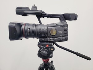 Thumbnail image of Canon XF305 HD PAL Video/Camera Camcorder and Manfrotto 755XB Tripod