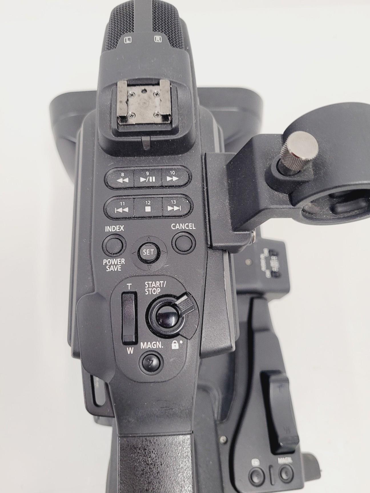 Image of Canon XF305 HD PAL Video/Camera Camcorder and Manfrotto 755XB Tripod
