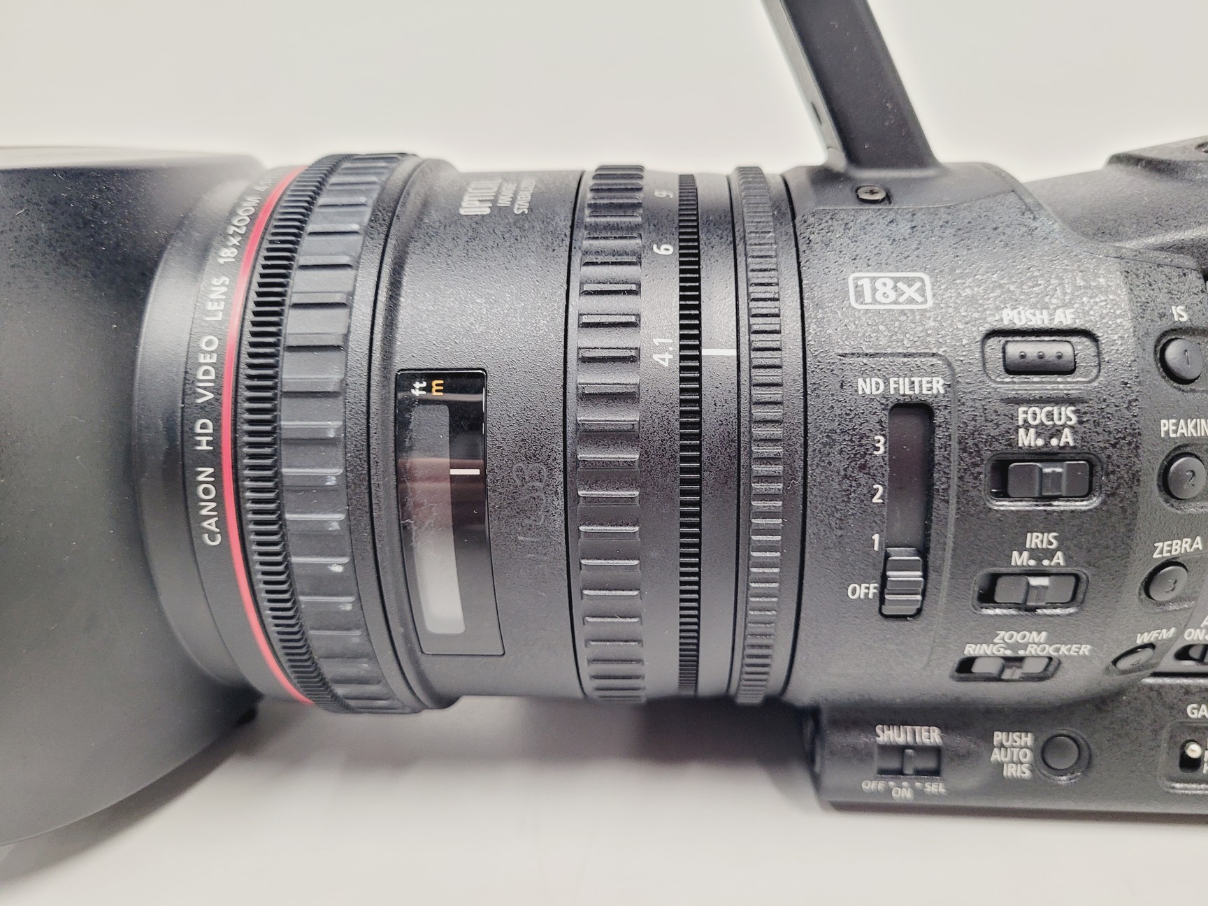 Image of Canon XF305 HD PAL Video/Camera Camcorder and Manfrotto 755XB Tripod