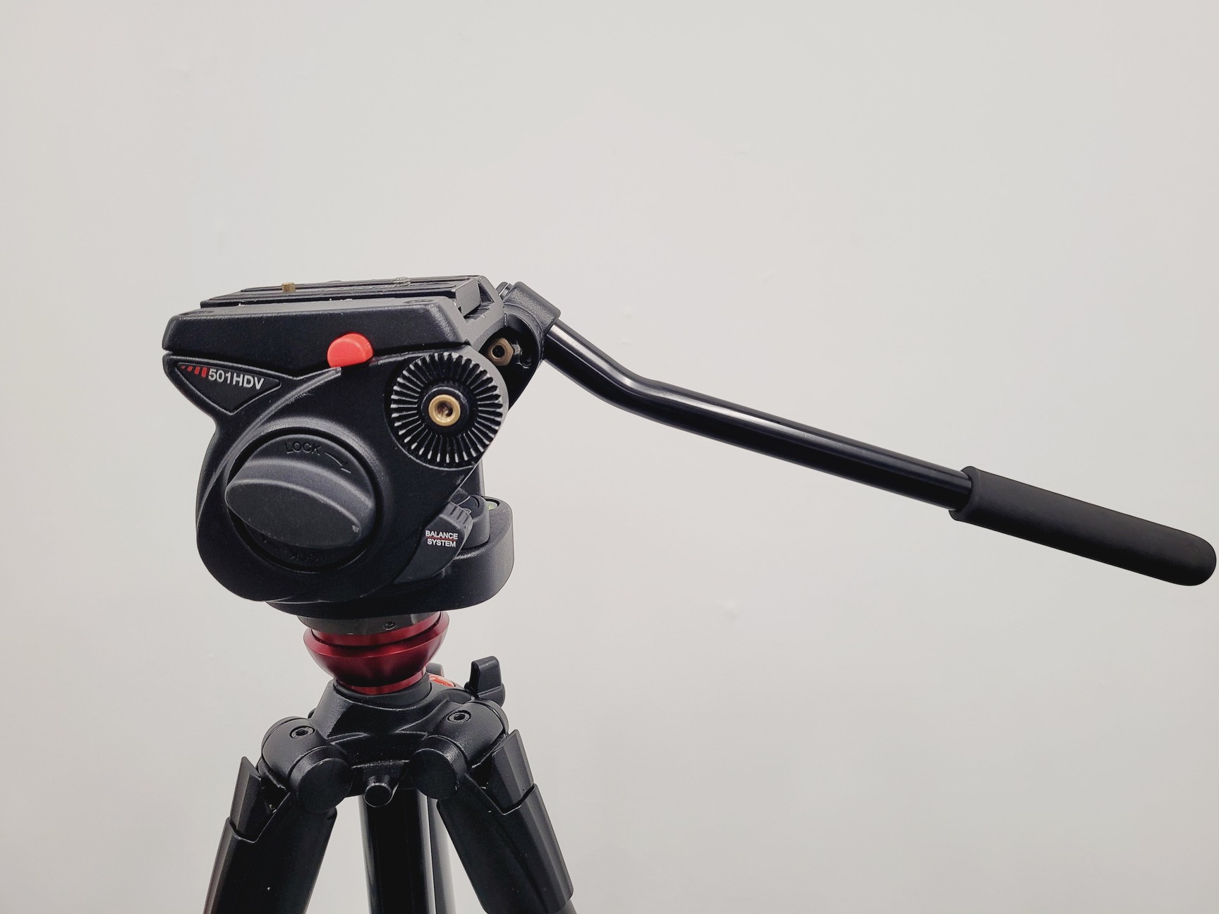 Image of Canon XF305 HD PAL Video/Camera Camcorder and Manfrotto 755XB Tripod