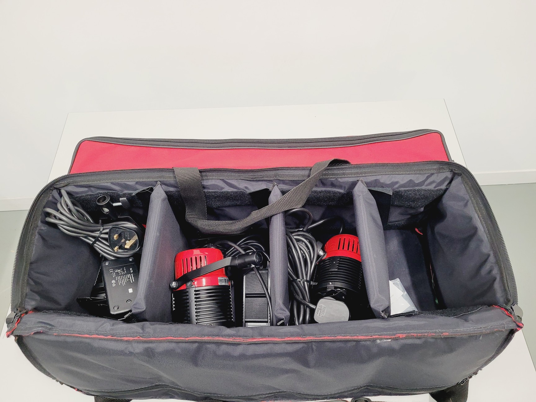 Image of Job Lot of AV Equipment Stage Lights, Camera Steady, Speakers, Sony HVR-M15E Lab