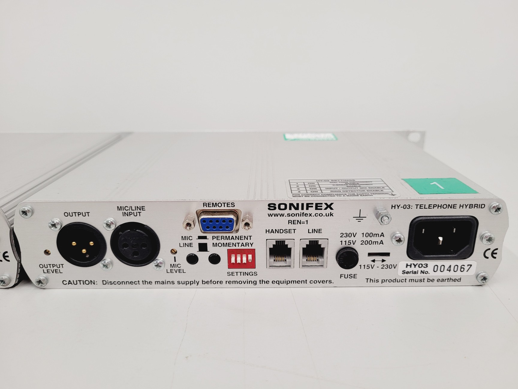 Image of Sonifex PS-Send Streaming Encoder & Twin Sonifex HY-03 Telephone Balance Units