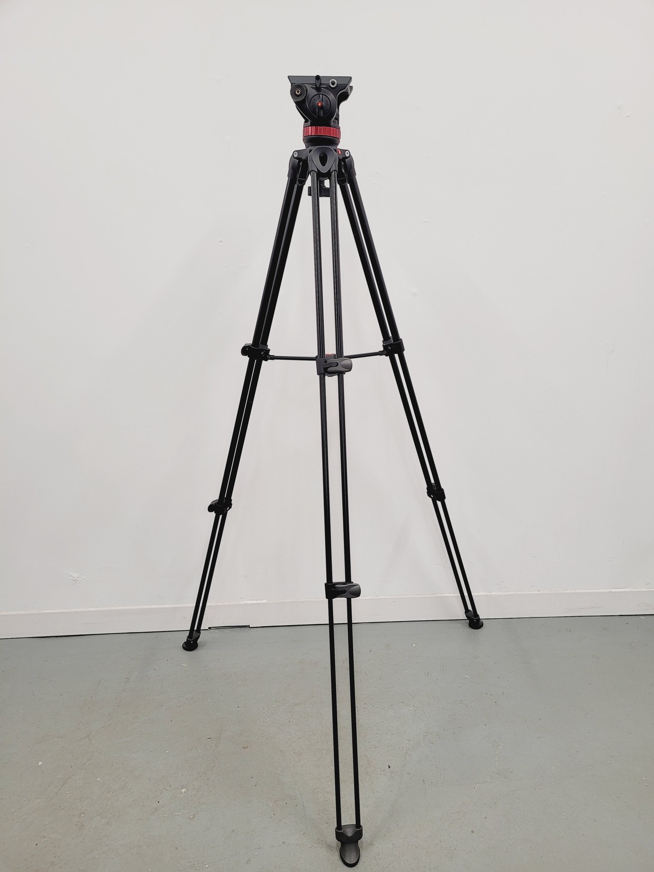 Image of Job Lot of 22 Camera Tripods and Heads Manfrotto Libec With Carry Bags