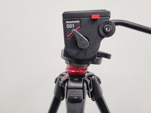 Thumbnail image of Job Lot of 22 Camera Tripods and Heads Manfrotto Libec With Carry Bags