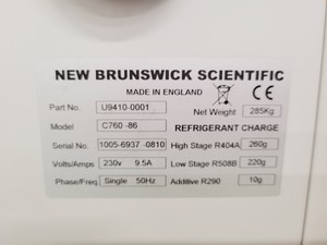 Thumbnail image of New Brunswick Scientific C760 Innova Ultra Low Freezer ULT Chest Freezer Lab