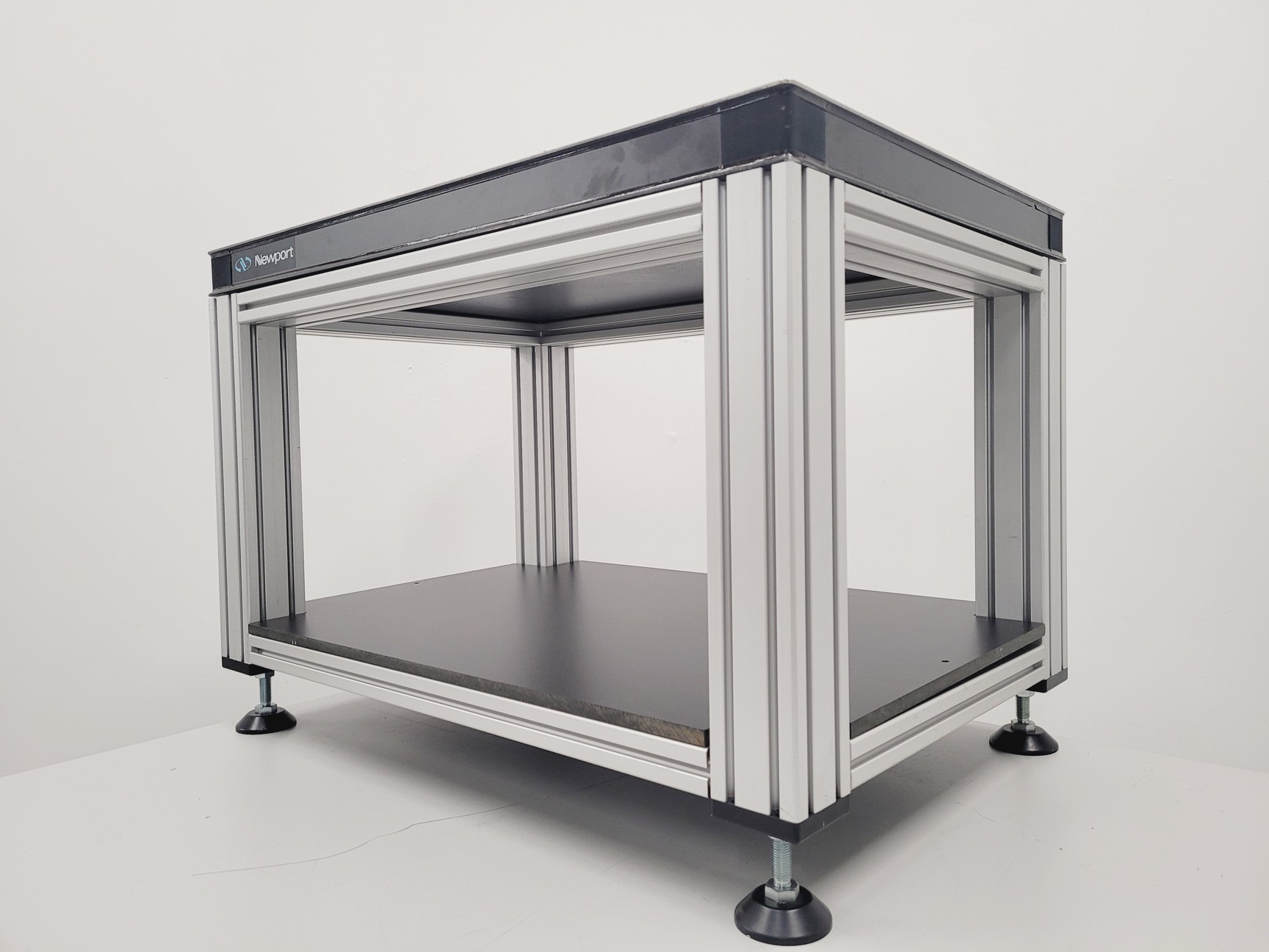 Image of Newport Optical Metric Breadboard Table 90 x 60cm With Shelf And Plinth Lab