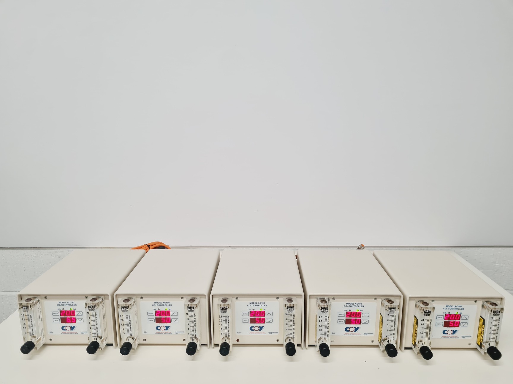 Image of 5 x Coy Model AC100 CO2 Controllers Lab