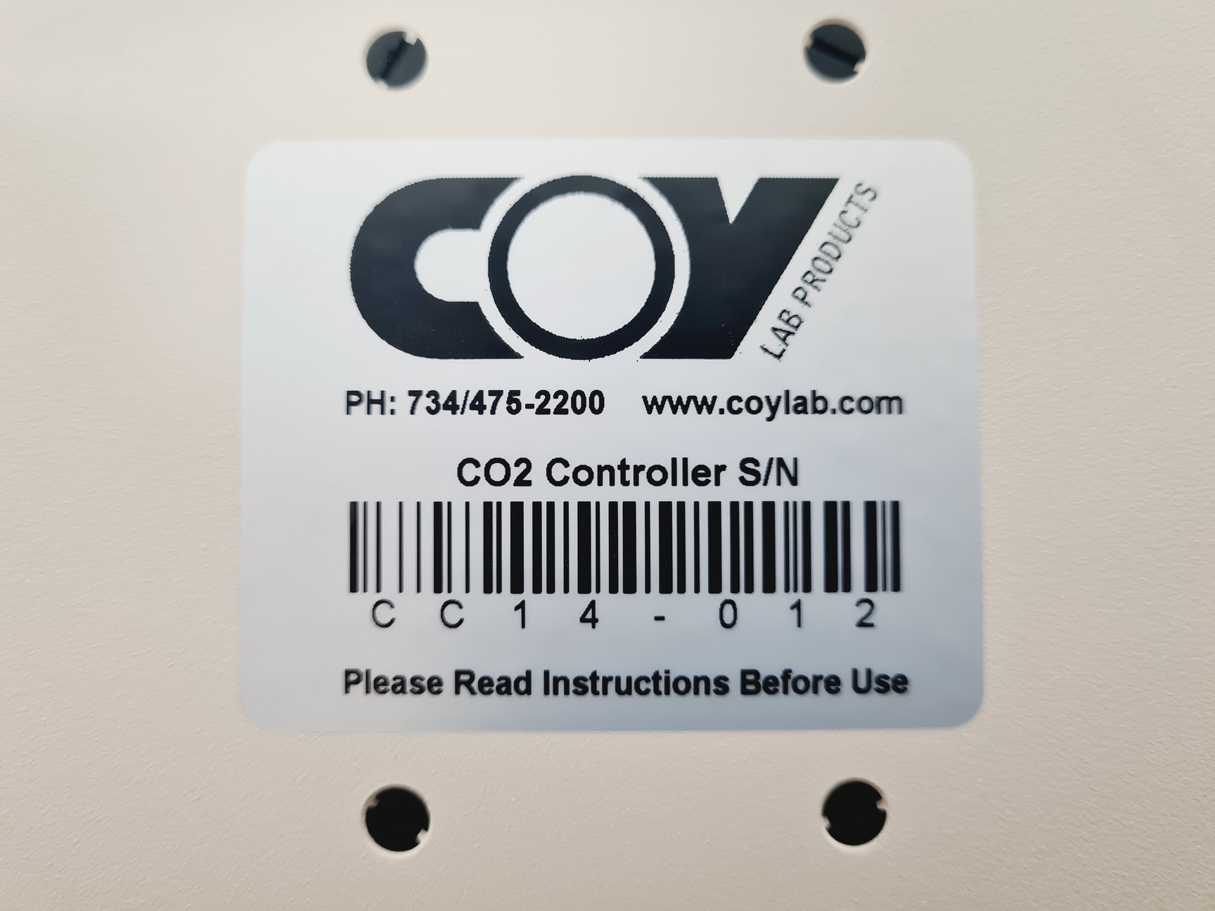 Image of 5 x Coy Model AC100 CO2 Controllers Lab