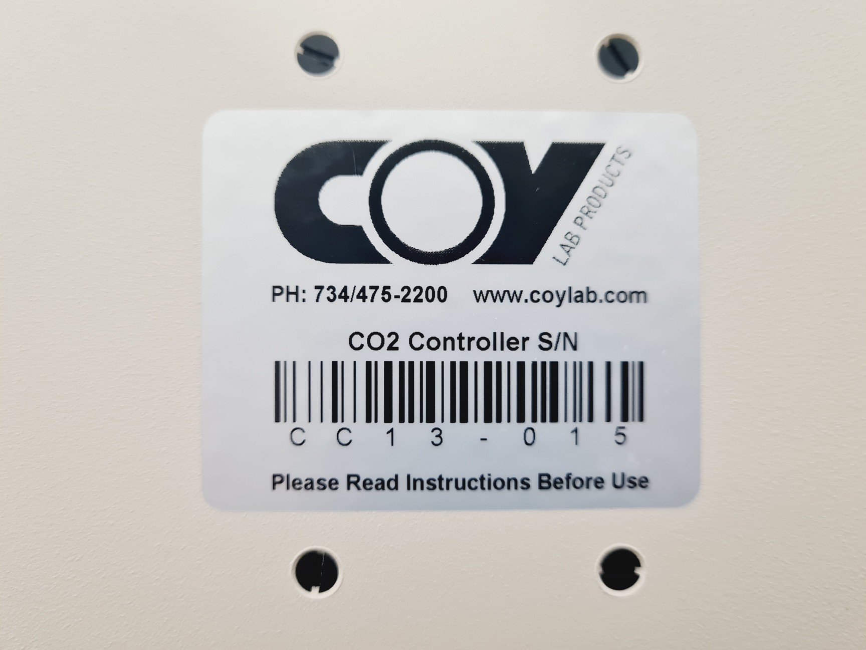 Image of 5 x Coy Model AC100 CO2 Controllers Lab