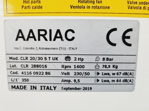 Thumbnail image of AARIAC Model Clean Air CLR 20/30 S T UK Lab