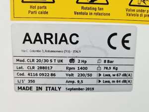 Thumbnail image of AARIAC Clean Air Type CLR 20/30 S T UK Lab