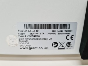 Thumbnail image of Grant JB Aqua 12 Plus Water Bath Lab