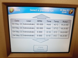 Thumbnail image of Beckman Coulter Optima Max-XP Ultracentrifuge with MLS 50 Rotor Lab