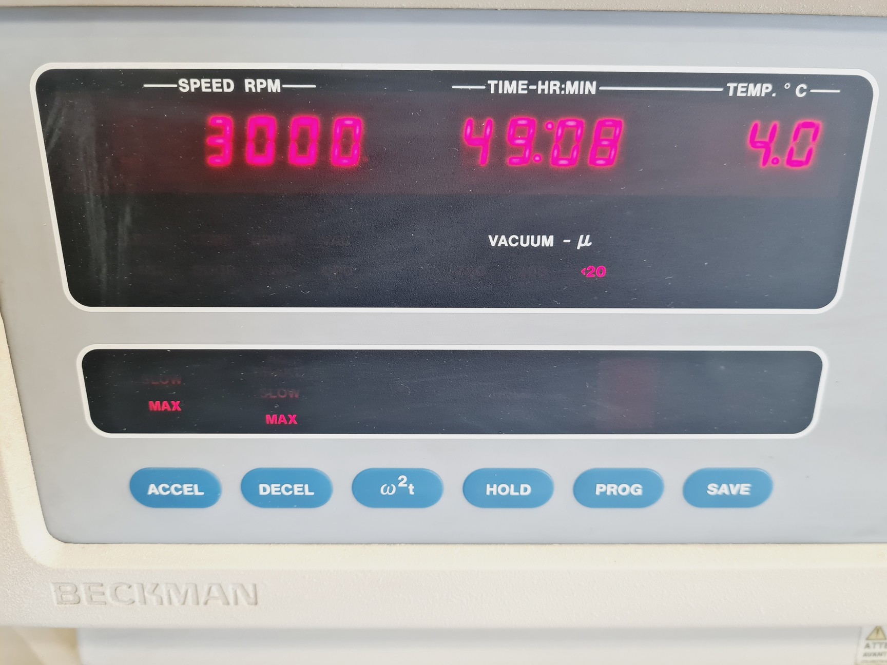 Image of Beckman Optima LE-80K Ultracentrifuge w/ Beckman SW 41 Ti Rotor Lab