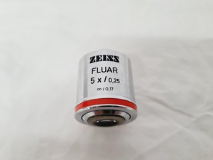 Thumbnail image of Zeiss FLUAR - 5x/0.25 ∞/ 0.17 Microscope Objective Lab