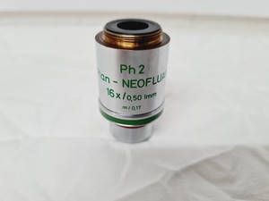 Thumbnail image of Zeiss Plan-NEOFLUAR - 16x/0.50 imm 44 05 31 Microscope Objective Lab