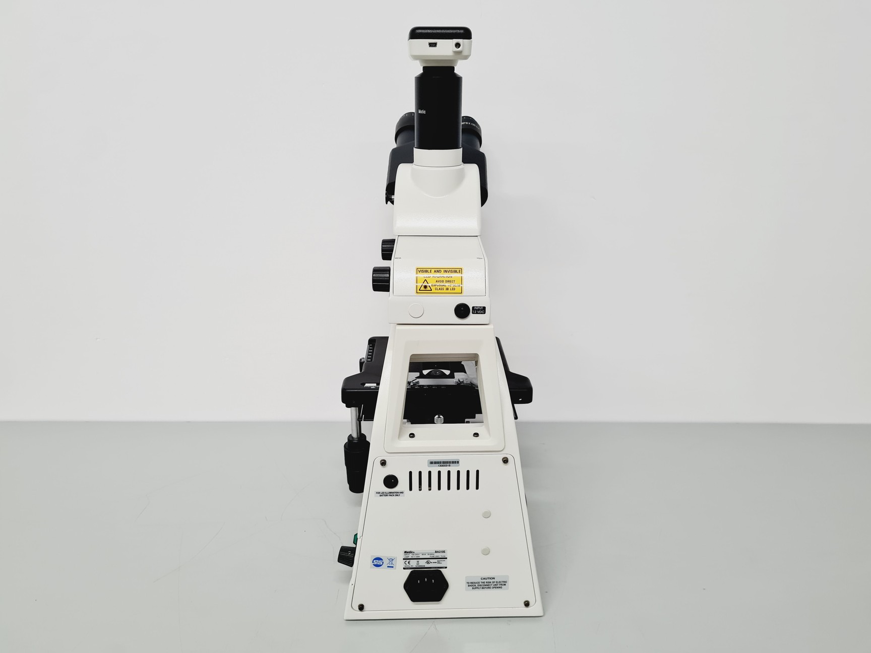 Image of Motic BA310E Fluorescence Microscope w/ 4 x Objectives Motic 100X/1.25 oil Lab 